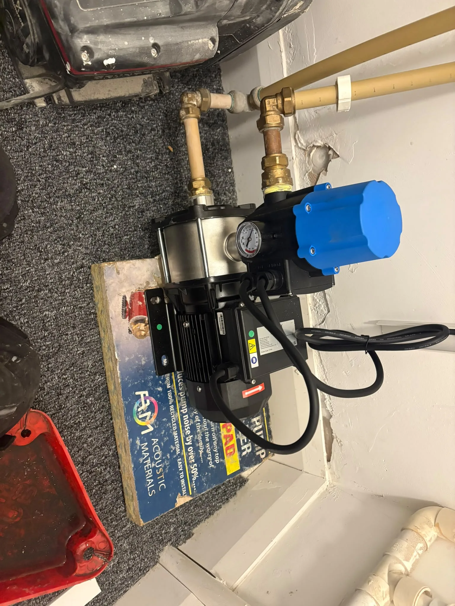 Domestic pump and pipework installation in Sligo