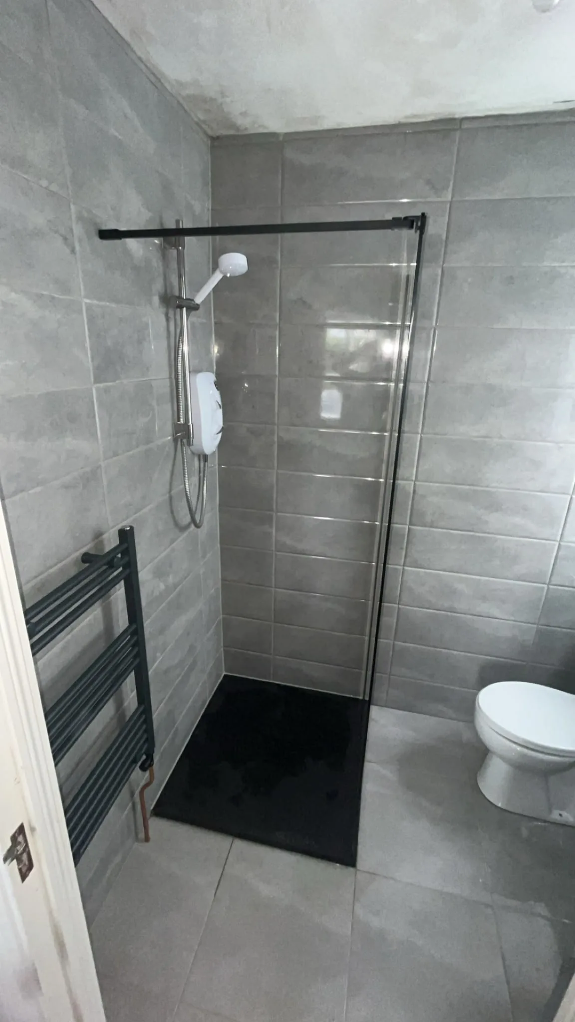 Completed walk-in shower bathroom in Sligo